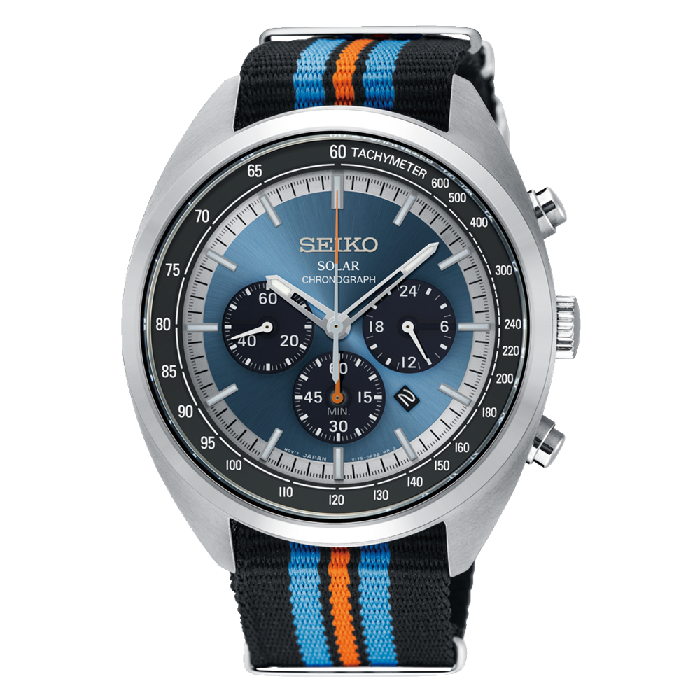 Đồng Hồ Seiko SSC667 Nam Xanh Xám Đen