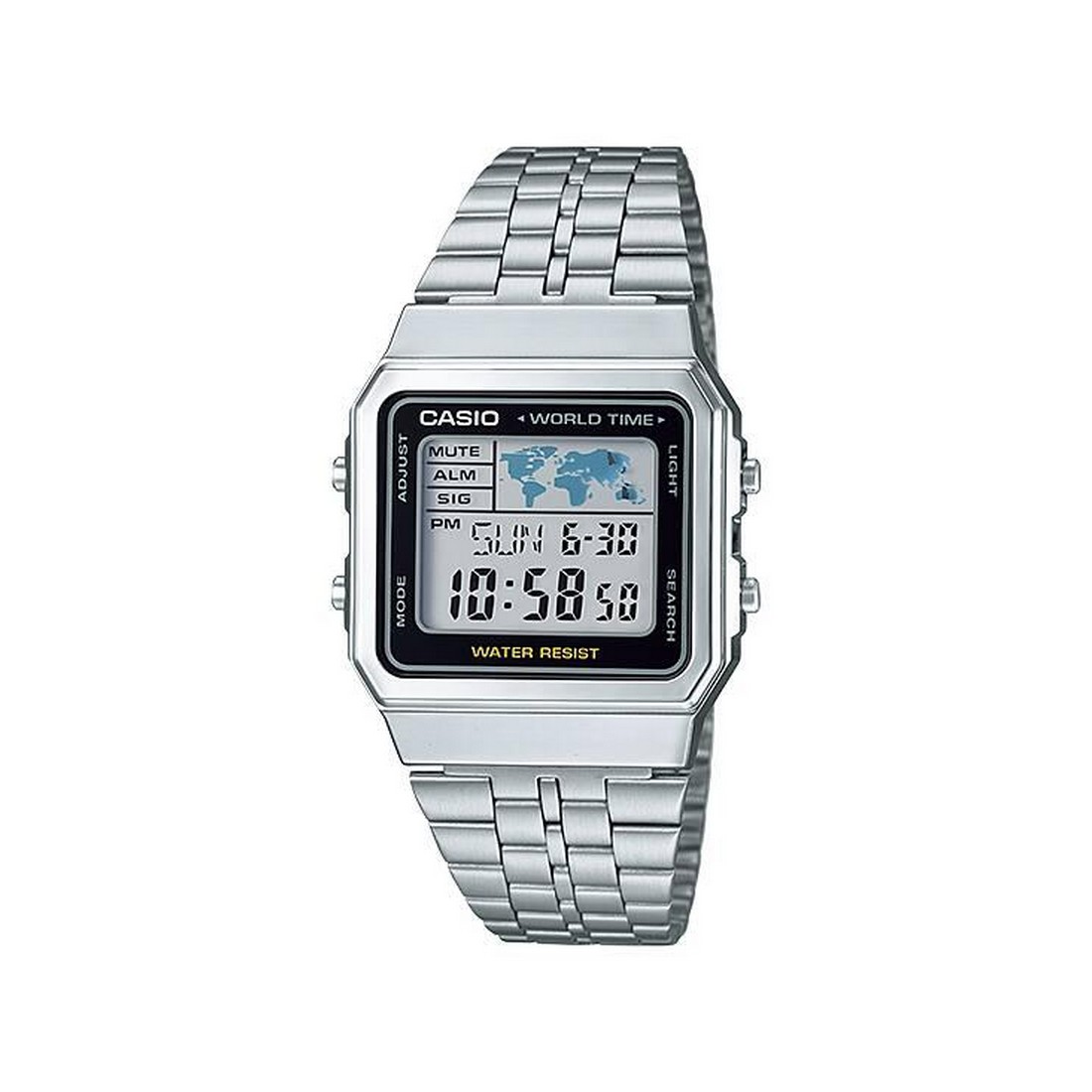 Đồng Hồ Casio A500Wa-1 Nam Xám Đen