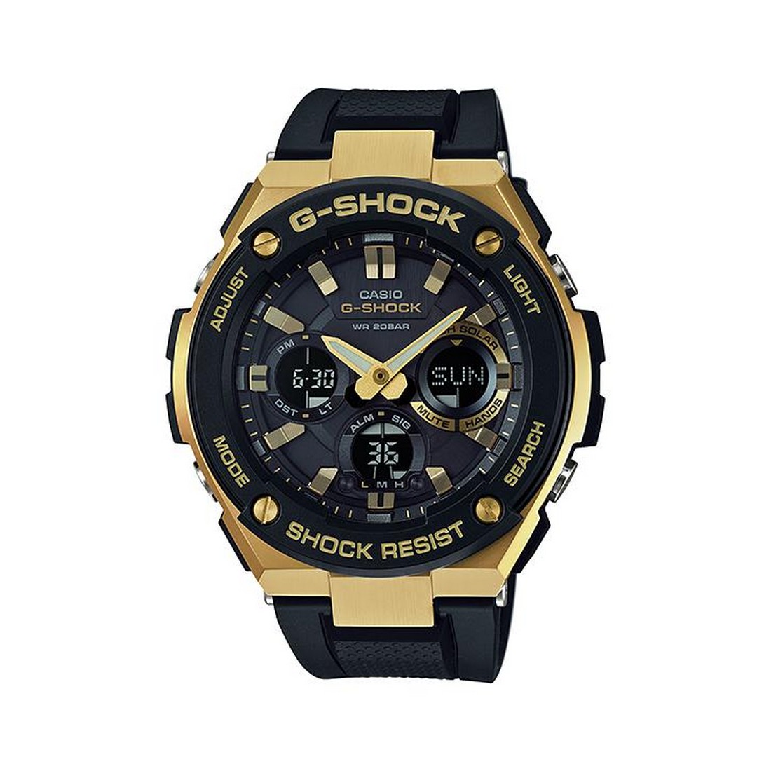 Đồng Hồ Casio Gst-S100G-1A Nam Đen Vàng