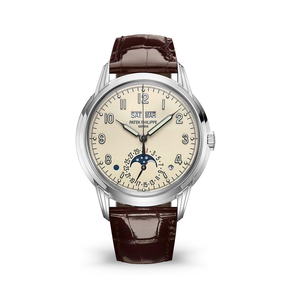 Đồng Hồ Patek Philippe Grand Complications 5320G-001 40mm Nam Trắng Vàng Xám