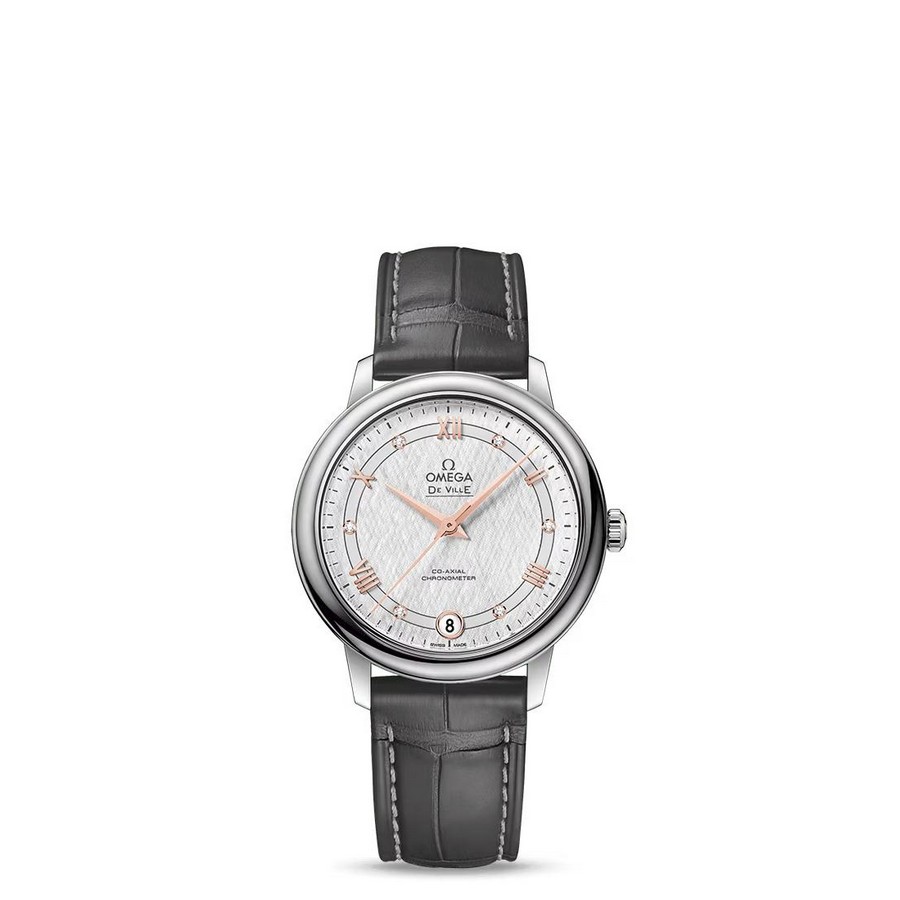 Đồng Hồ Omega Prestige Co‑Axial Chronometer 32.7 mm Nữ Đen Nhạt Xám