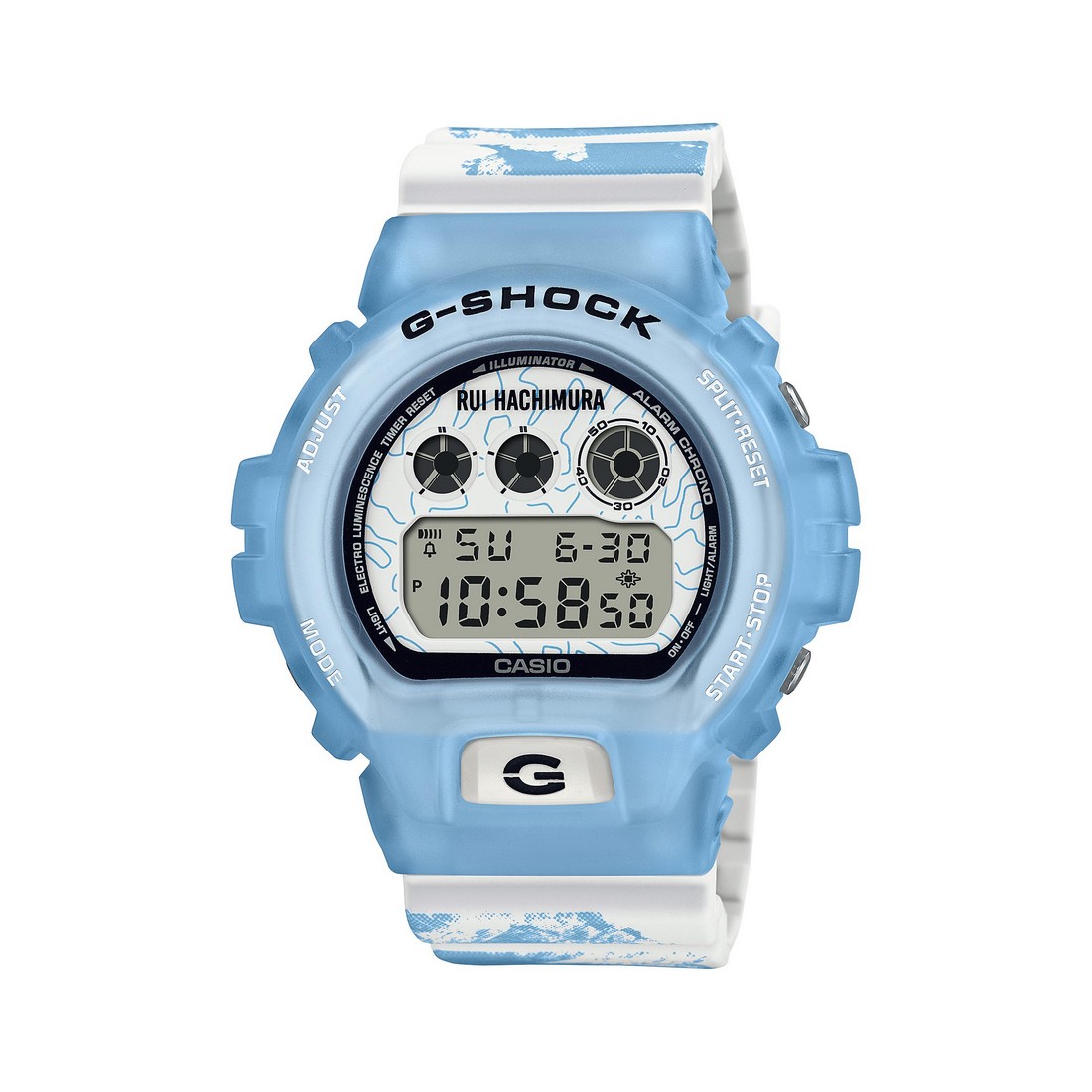 Đồng Hồ Casio Dw-6900Rh-2 Nam Xanh Trắng