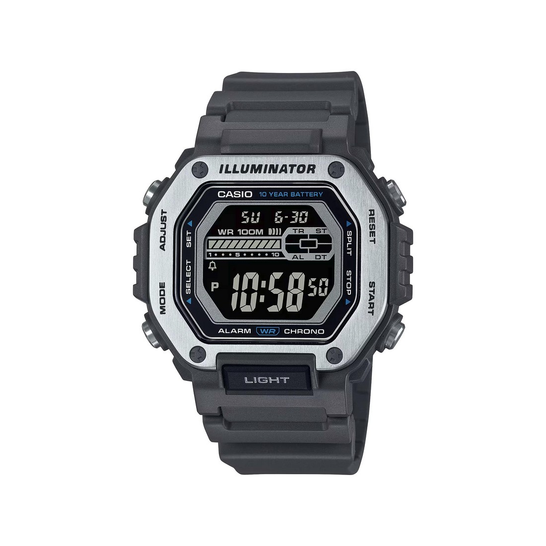 Đồng Hồ Casio Mwd-110H-8Bv Nam Xám Đen