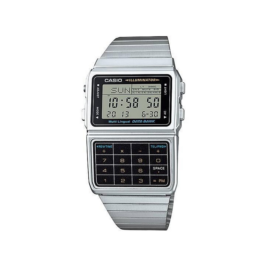 Đồng Hồ Casio Dbc-611-1 Nam Xám Đen