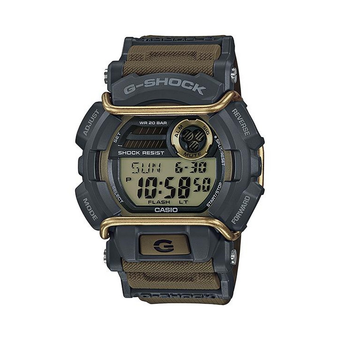 Đồng Hồ Casio Gd-400-9 Nam Nâu Xám