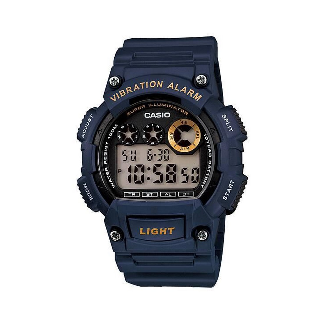 Đồng Hồ Casio W-735H-2Av Nam Xanh Đen