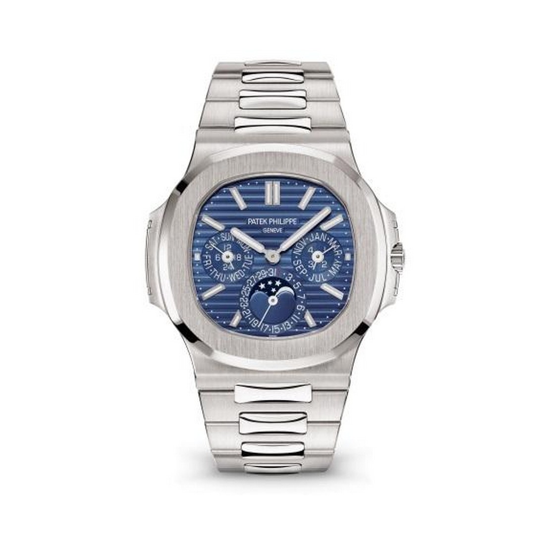 Đồng Hồ Patek Philippe Nautilus Perpetual Calendar 5740/1G 40mm Nam Xanh Xám