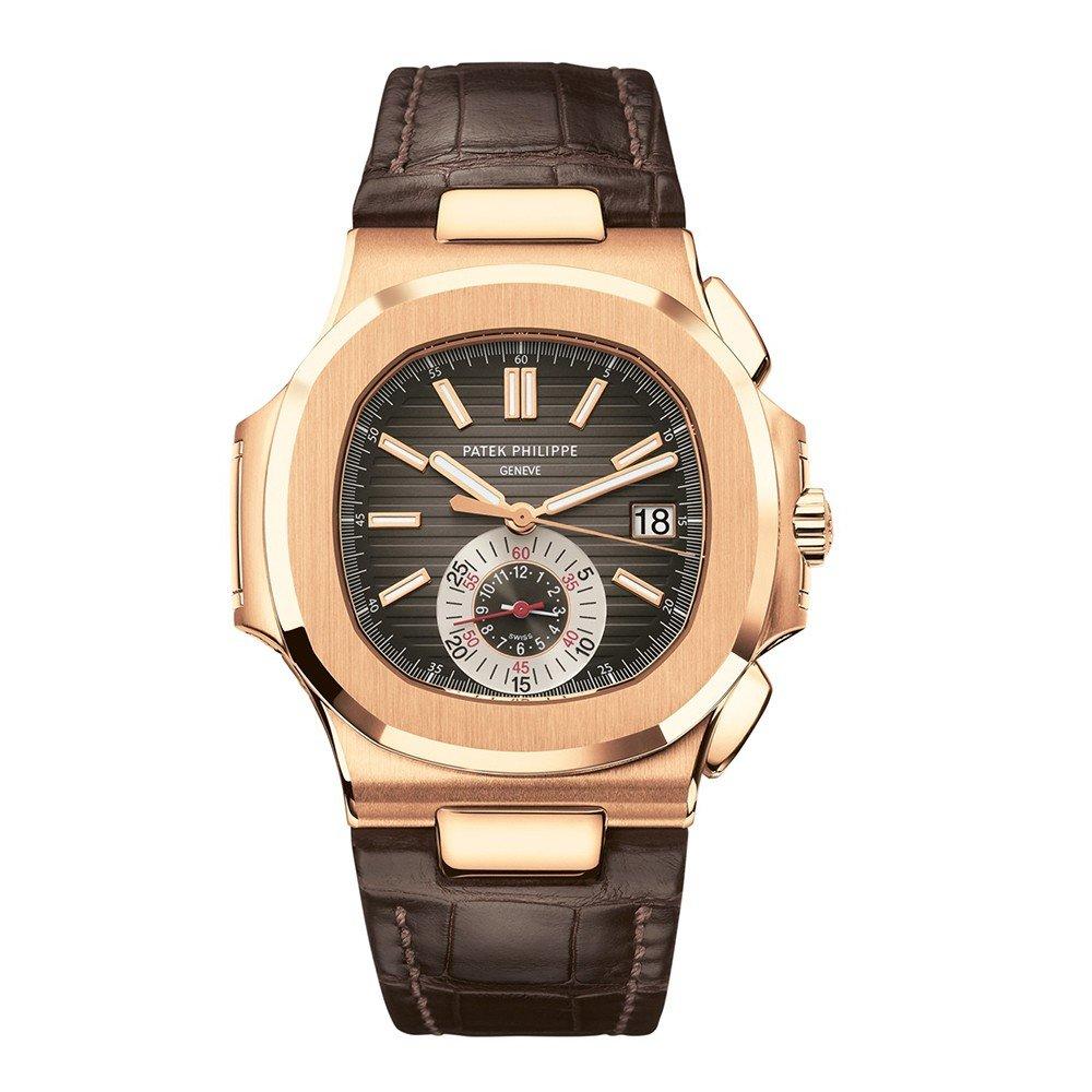 Đồng Hồ Patek Philippe Nautilus 5980R-001 40.5mm Nam Vàng Hồng Nâu