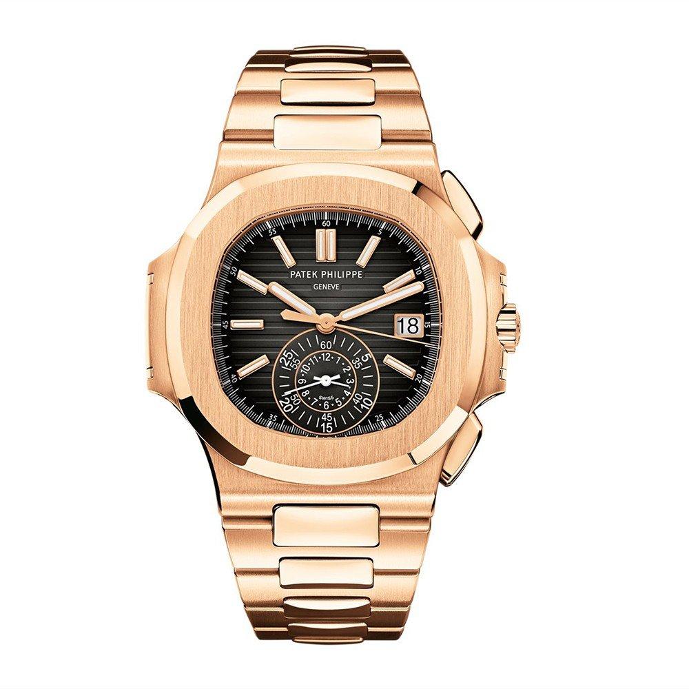 Đồng Hồ Patek Philippe Nautilus 5980-1R-001 40.5mm Nam Đen Vàng