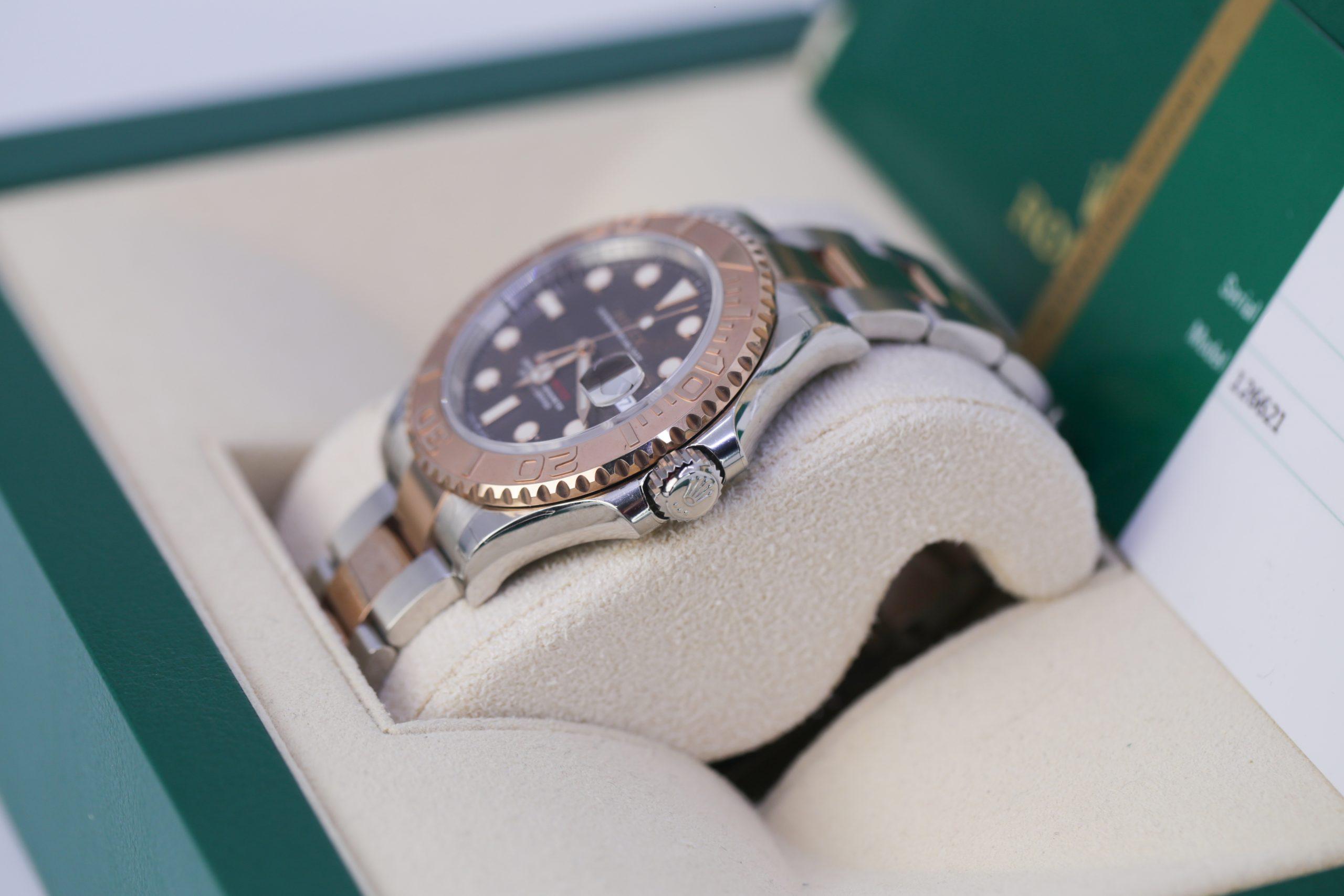 Đồng Hồ Rolex Yacht-Master 126621 40mm Nam Nâu Xám