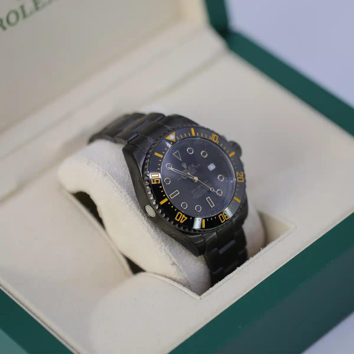 Đồng Hồ Rolex Sea-Dweller 116660 PVD 44mm Nam Đen Vàng