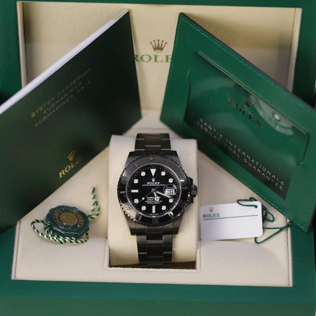 Đồng Hồ Rolex Submariner Date 126610LN PVD 41mm Nam Đen