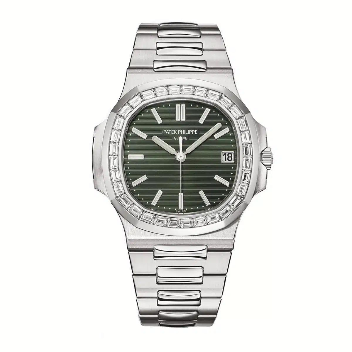 Đồng Hồ Patek Philippe Nautilus 5711/1300A-001 40mm Nam Xám Xanh Rêu