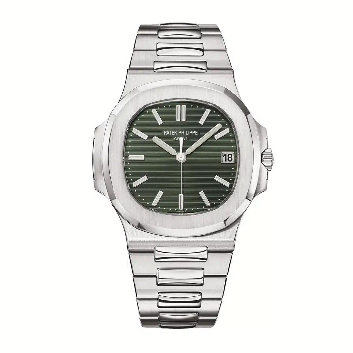 Đồng Hồ Patek Philippe Nautilus 5711/1A-014 40mm Nam Xám Xanh Rêu