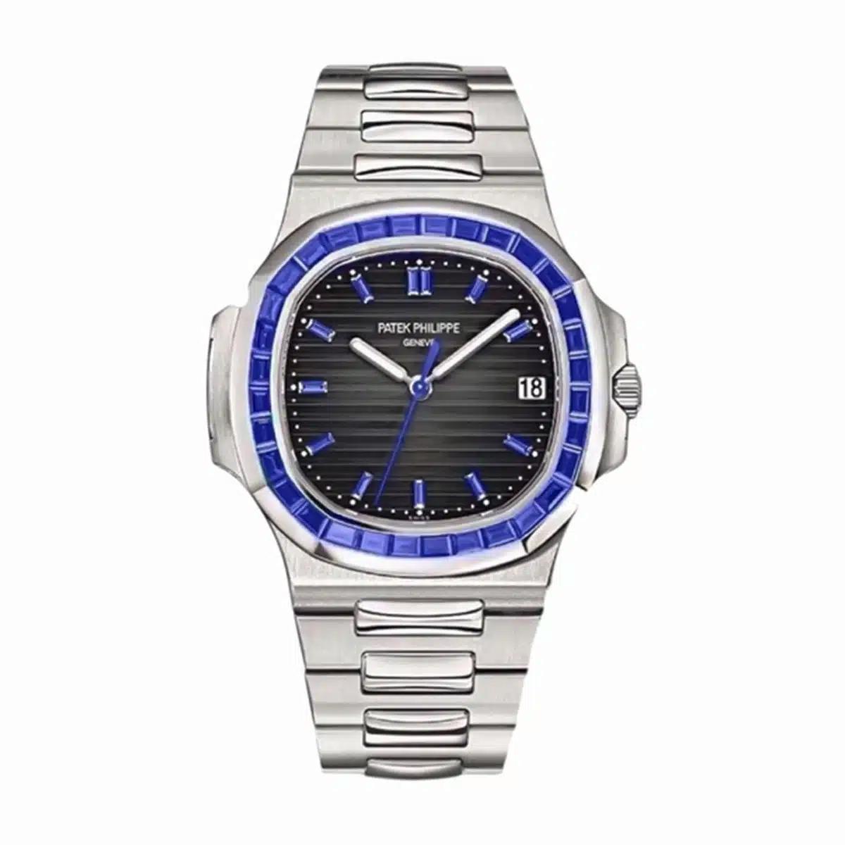 Đồng Hồ Patek Philippe Nautilus 5711/111p 40mm Nam Đen Xám Xanh