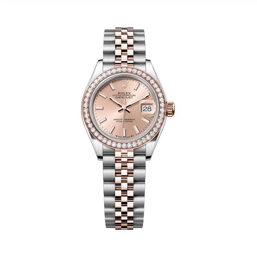 Đồng Hồ Rolex Lady-Datejust 279381Rbr-0023 28mm Nữ Vàng Hồng Xám