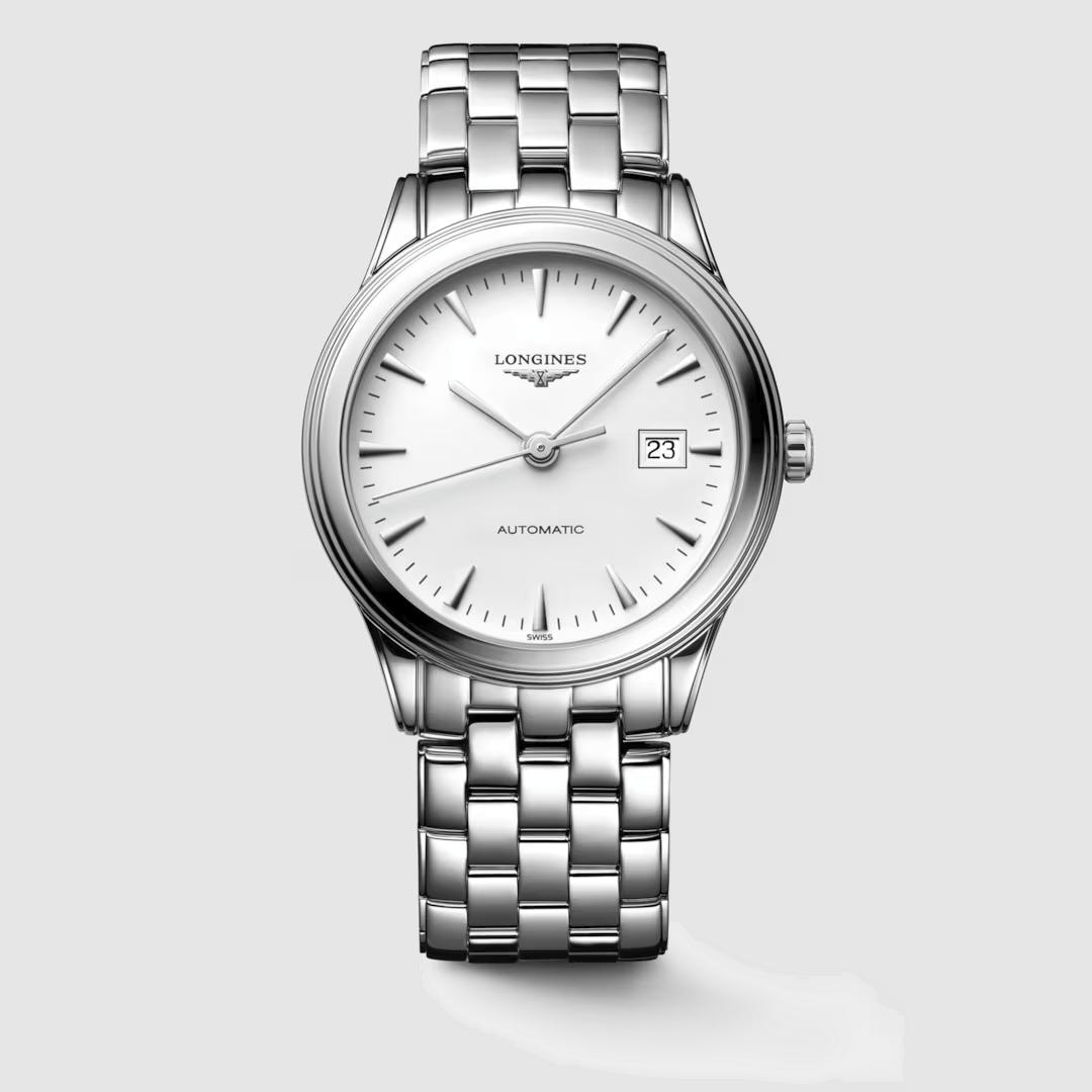 Đồng Hồ Longines Flagship Nam 40mm Xám Trắng