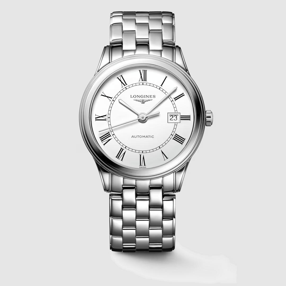 Đồng Hồ Longines Flagship Nam 40mm Trắng Xám