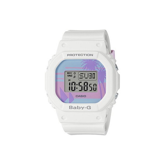 Đồng Hồ Casio Bgd-560Bc-7 Nữ Trắng Xanh Tím