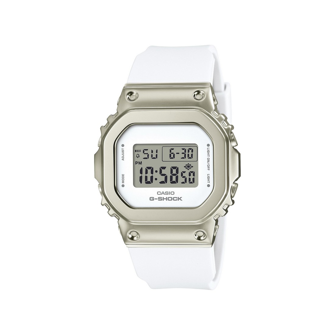 Đồng Hồ Casio Gm-S5600G-7 Nữ Trắng Vàng