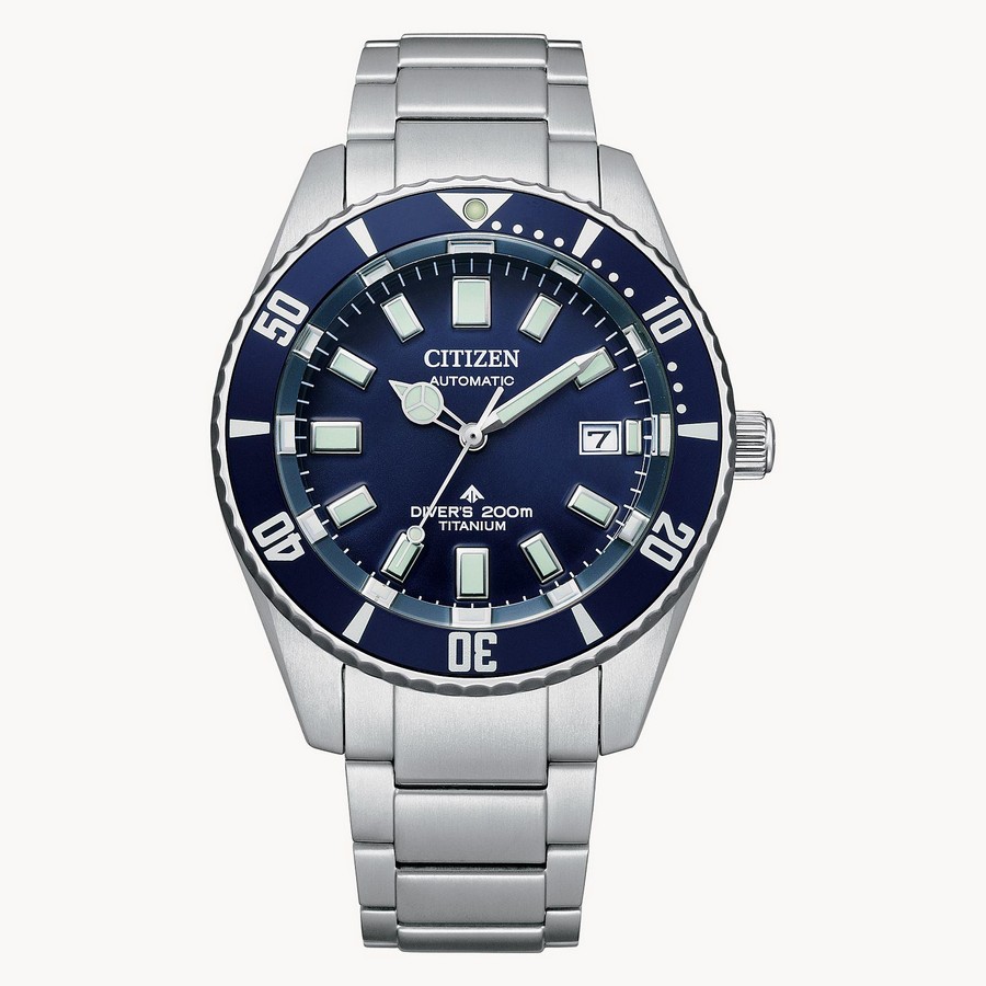 Đồng Hồ Citizen Promaster Dive Automatic Nam Xanh Xám