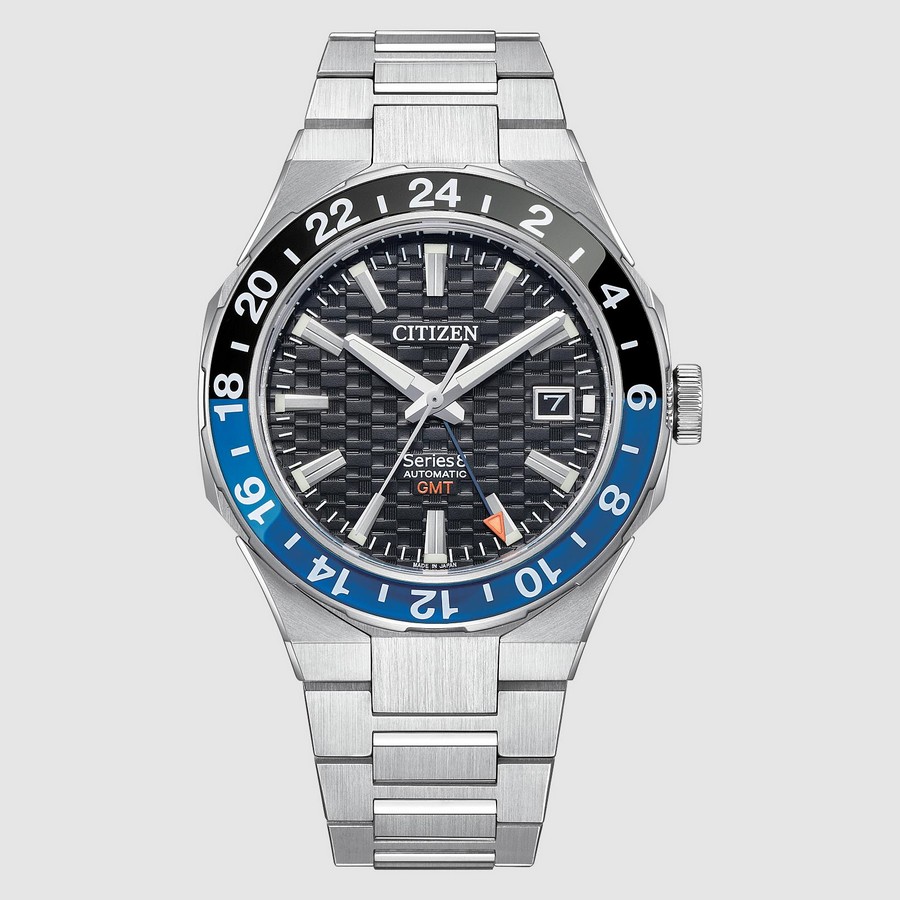 Đồng Hồ Citizen Series8 Gmt Nam Đen Xám Xanh