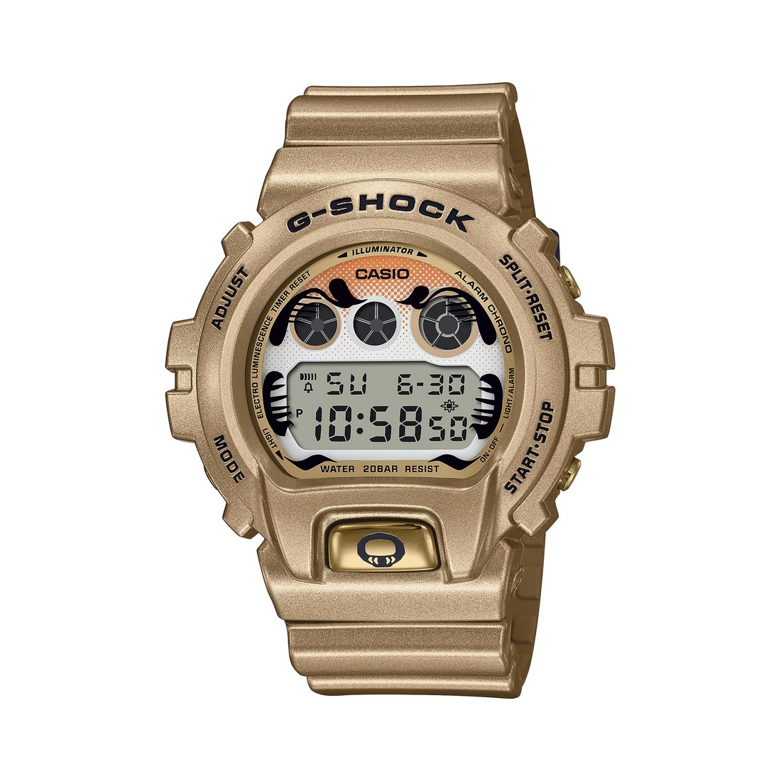 Đồng Hồ Casio Dw-6900Gda-9 Nam Vàng Đồng