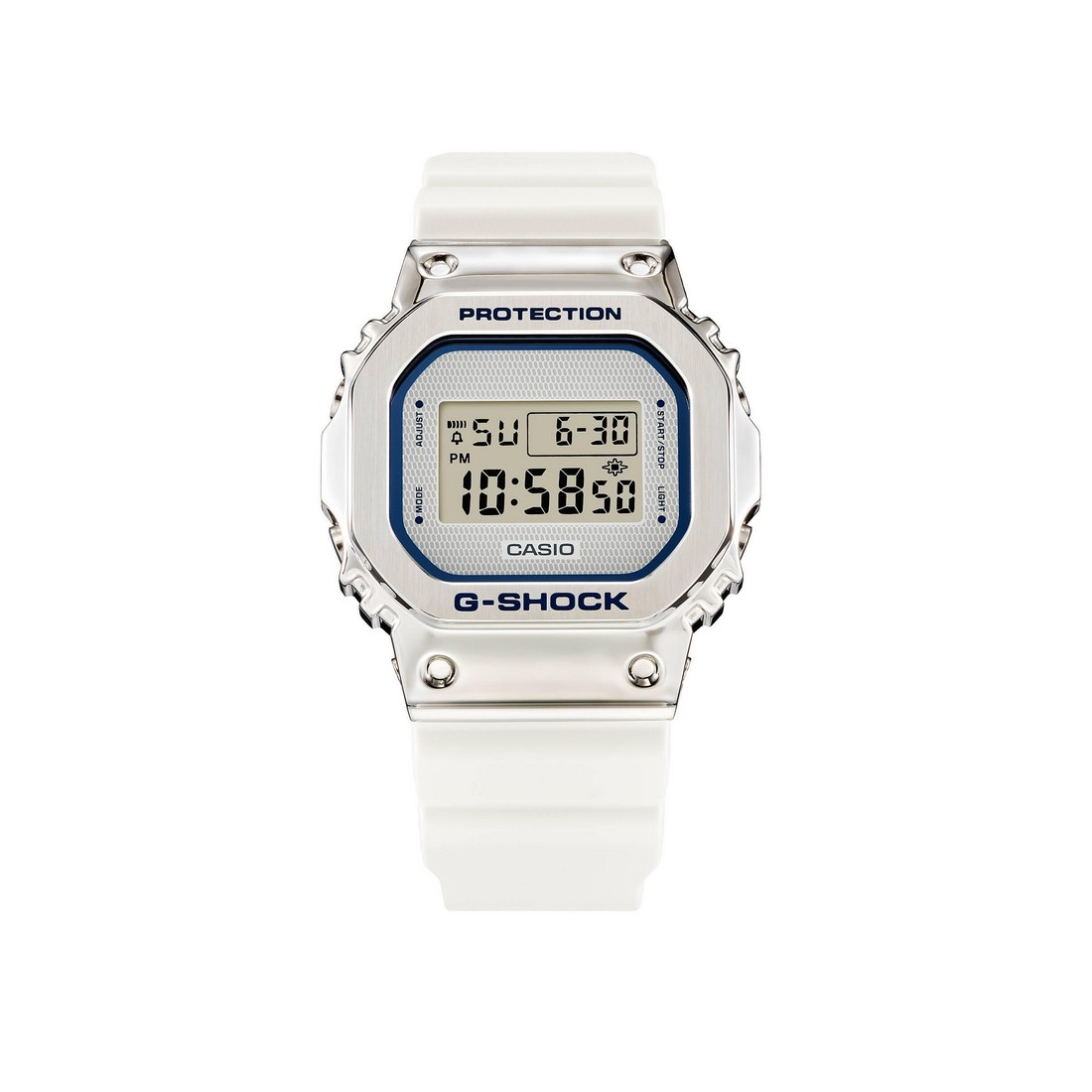 Đồng Hồ Casio Gm-5600Lc-7 Nam Trắng Xanh