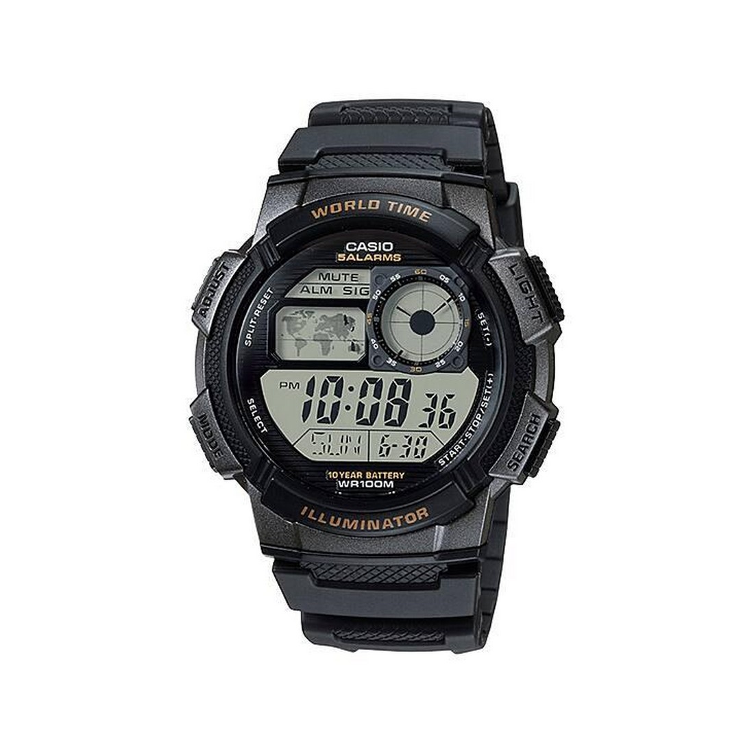 Đồng Hồ Casio Ae-1000W-1Av Nam Đen