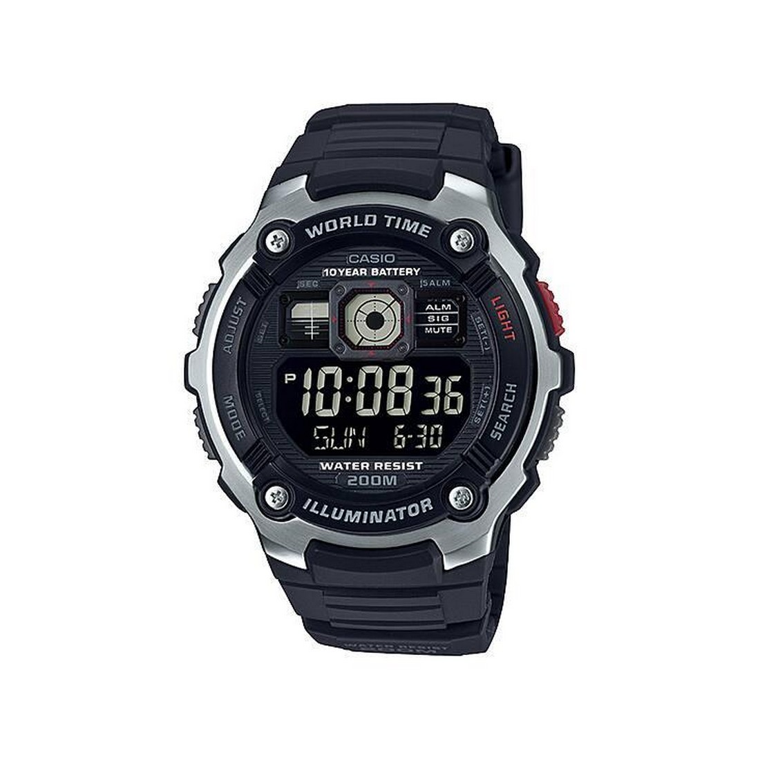 Đồng Hồ Casio Ae-2000W-1Bv Nam Xanh Than Xám