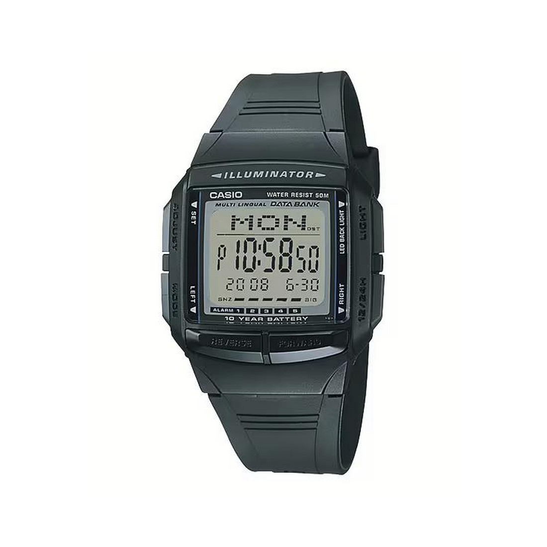 Đồng Hồ Casio Db-36-1Av Nam Đen Nhám