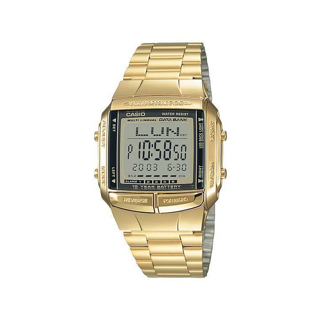 Đồng Hồ Casio Db-360G-9A Nam Vàng Đen