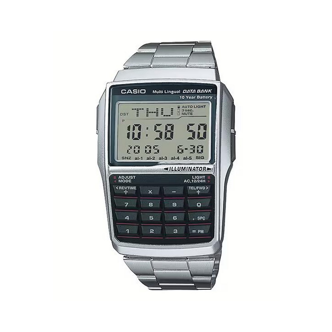 Đồng Hồ Casio Dbc-32D-1A Nam Xám Xanh Than