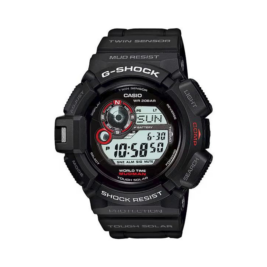 Đồng Hồ Casio G-9300-1 Nam Đen