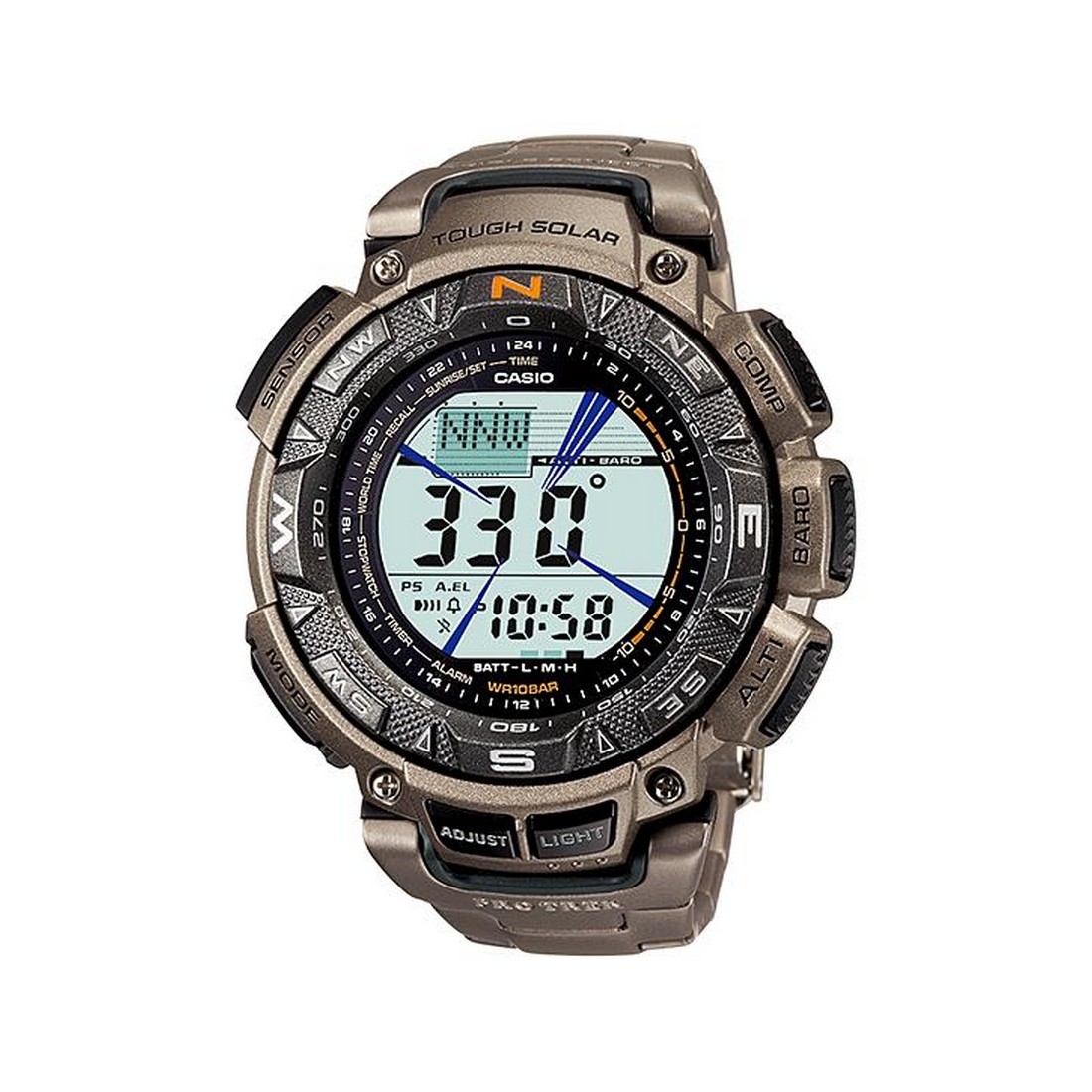 Đồng Hồ Casio Prg-240T-7 Nam Nâu Đen