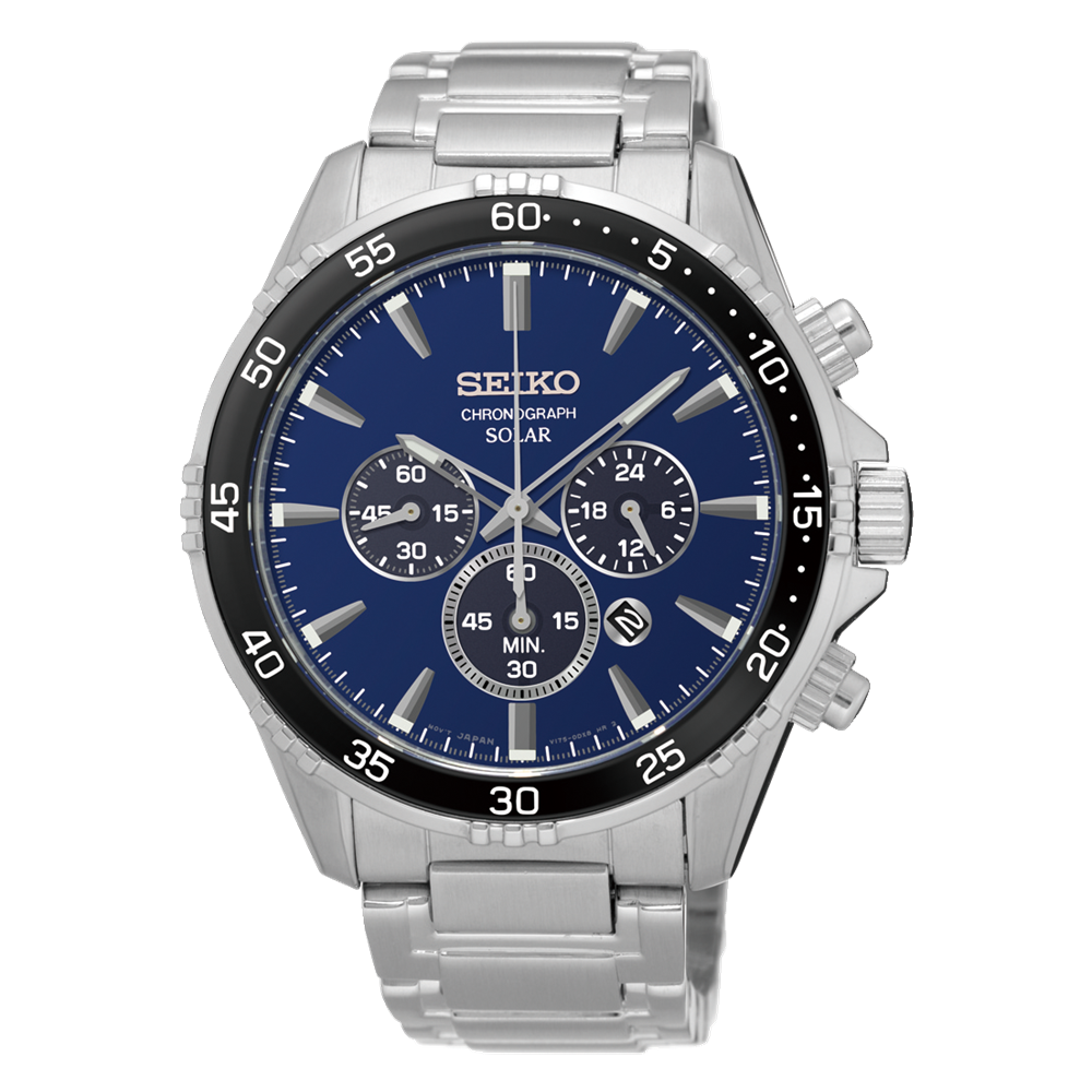 Đồng Hồ Seiko SSC445 Nam Xanh Xám