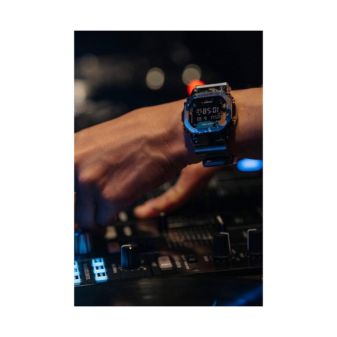 Đồng Hồ Casio Gm-5600Ss-1 Nam Xanh Xám