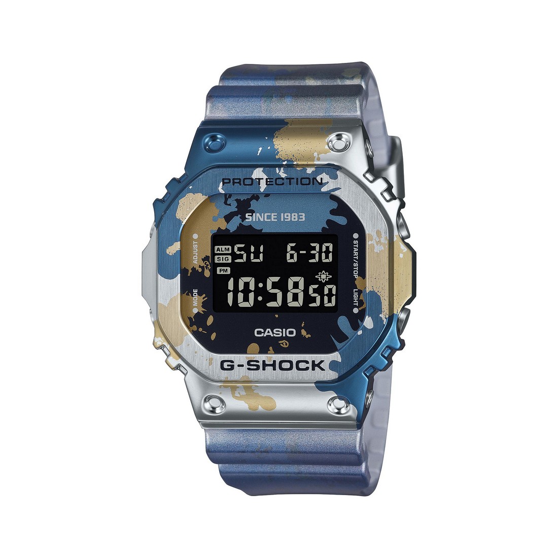 Đồng Hồ Casio Gm-5600Ss-1 Nam Xanh Xám