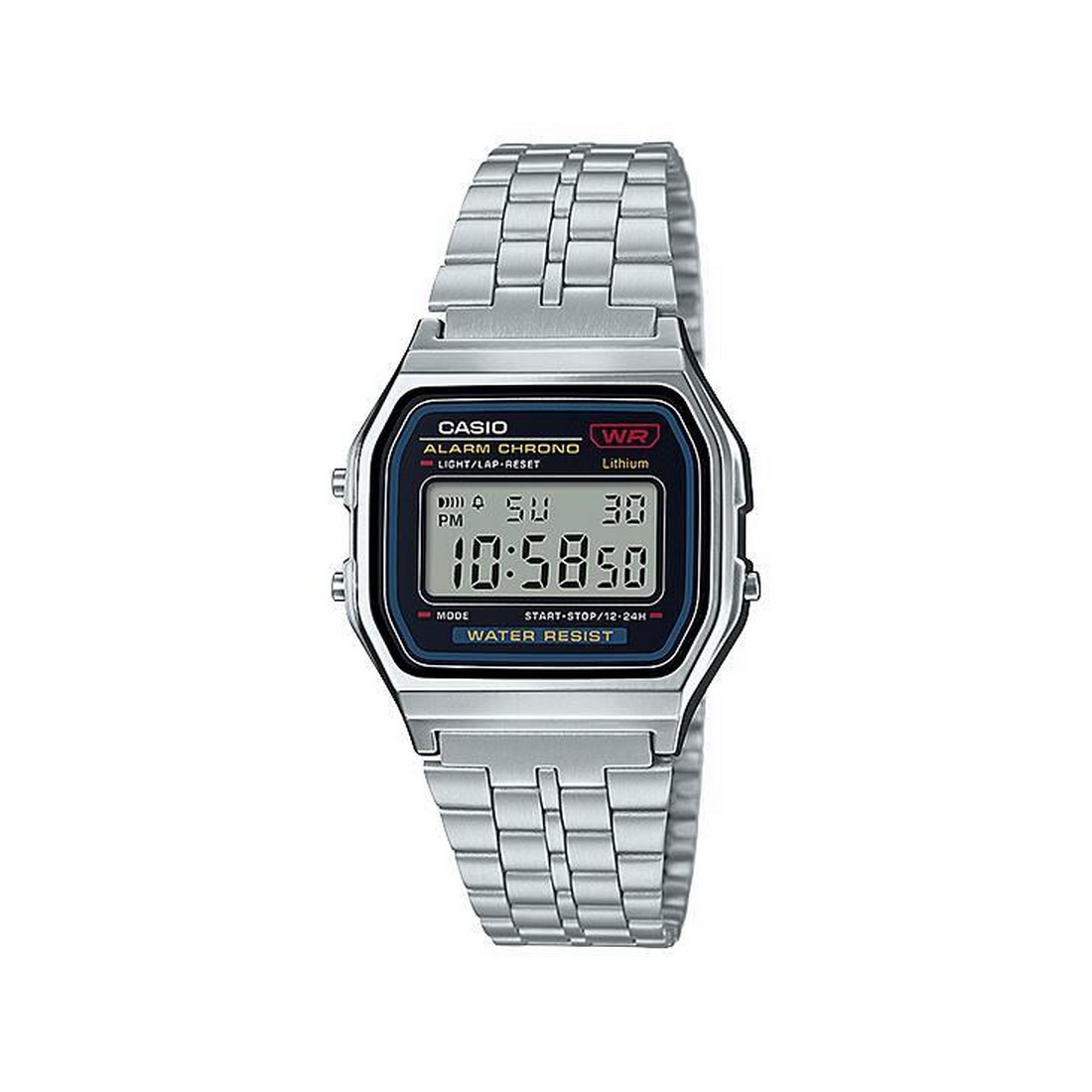 Đồng Hồ Casio A159Wa-N1 Nam Xám Đen