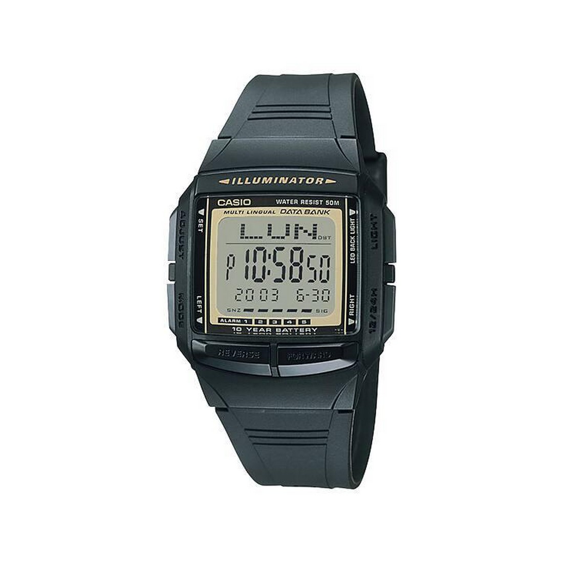 Đồng Hồ Casio Db-36-9Av Nam Đen Nhám