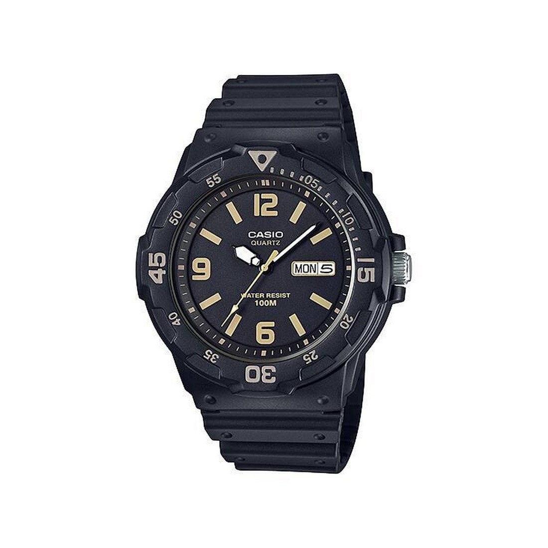 Đồng Hồ Casio Mrw-200H-1B3V Nam Đen Vàng