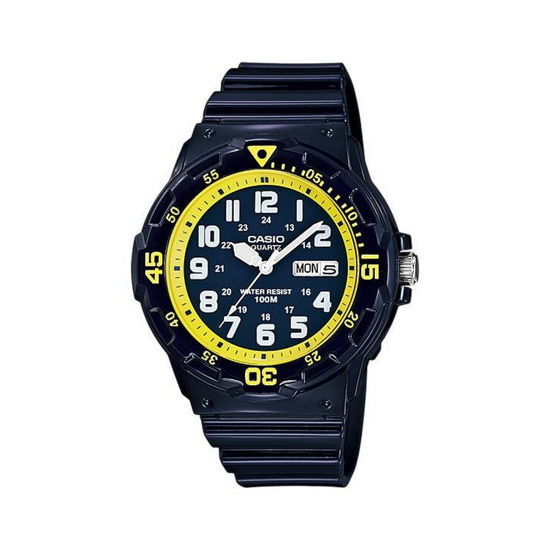 Đồng Hồ Casio Mrw-200Hc-2Bv Nam Xanh Than Vàng