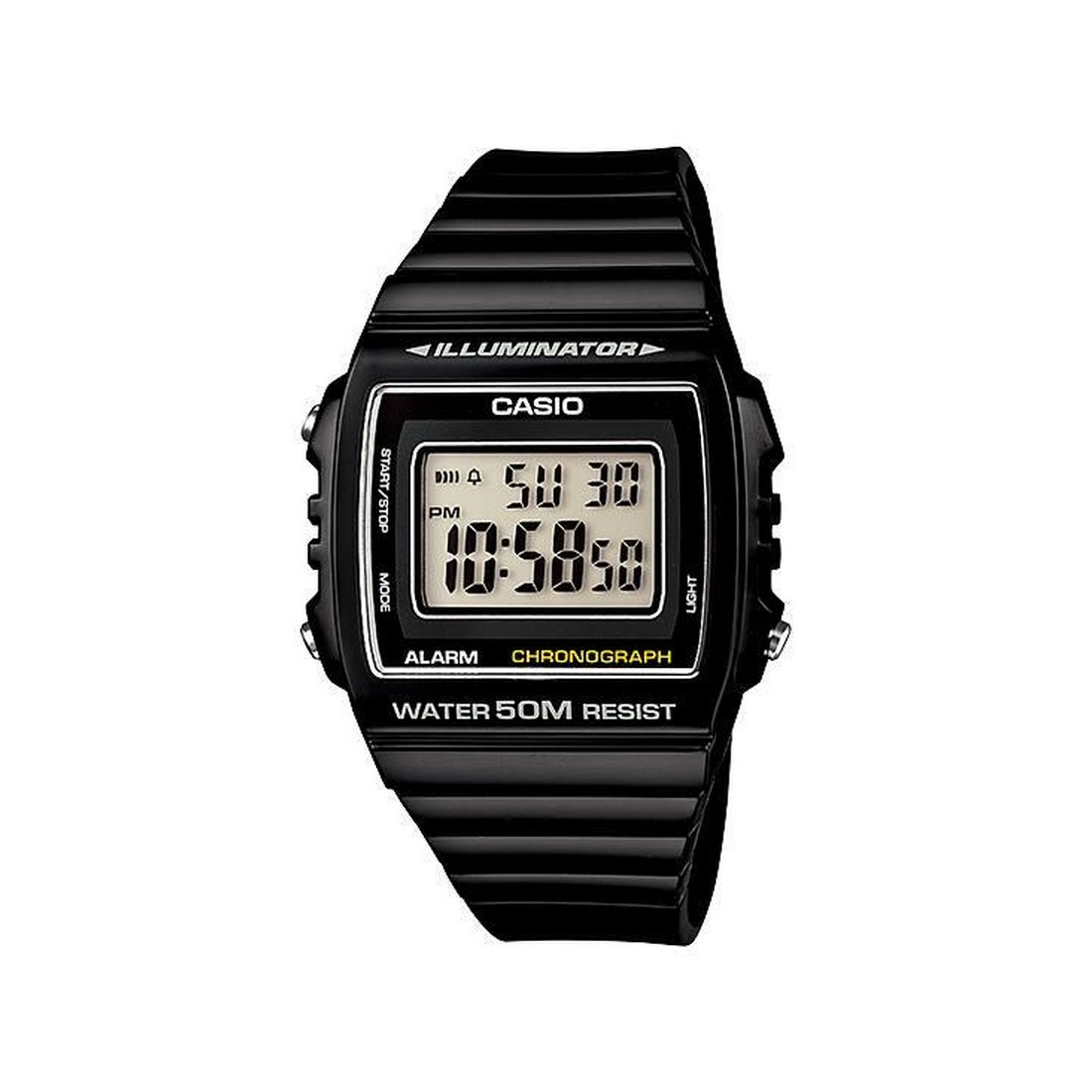 Đồng Hồ Casio W-215H-1Av Nam Đen