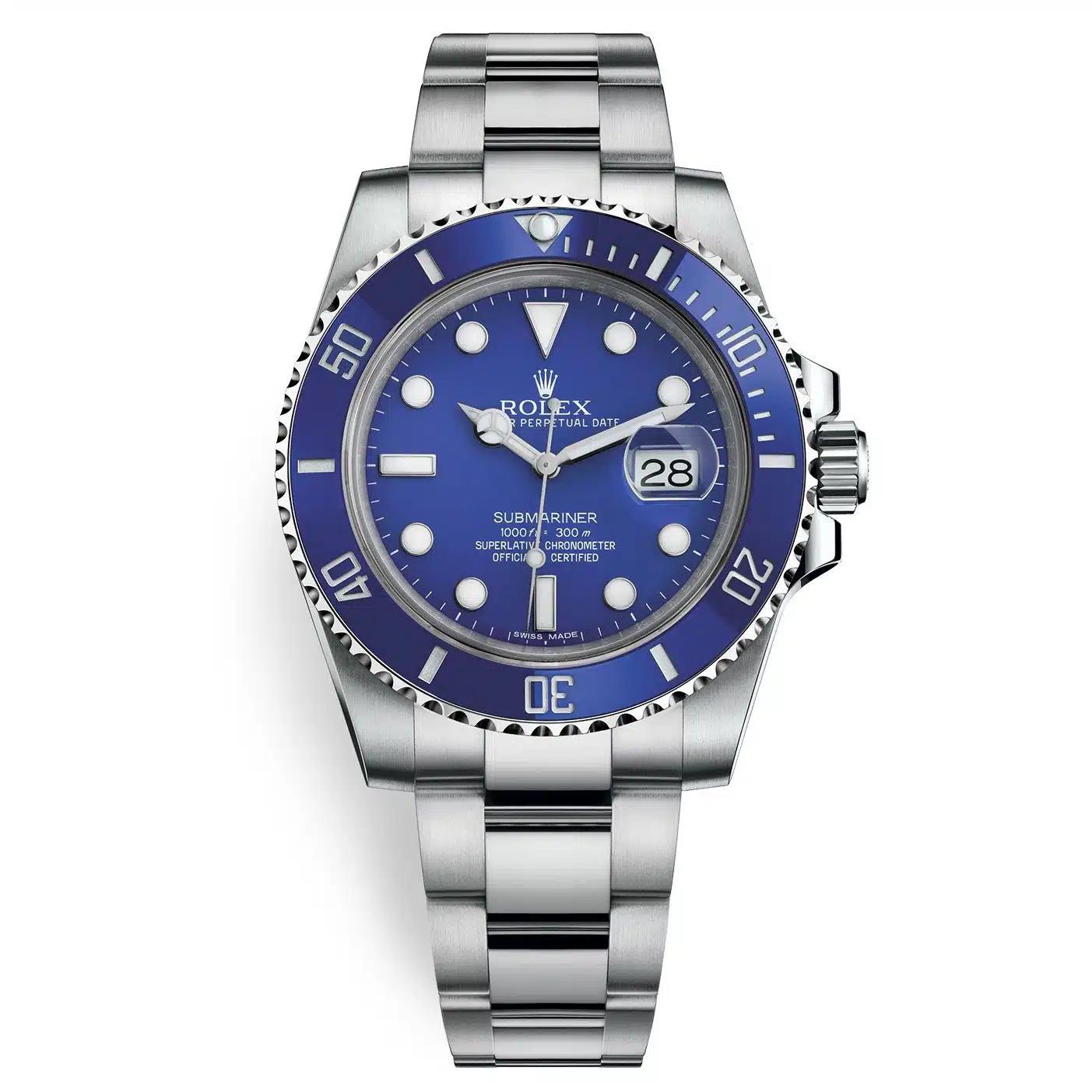 Đồng Hồ Rolex Submariner Date 116619LB 40mm Nam Xanh Xám