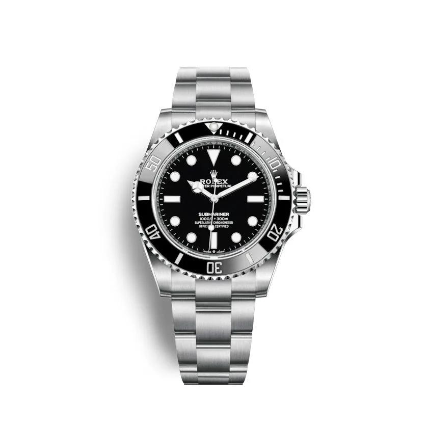 Đồng Hồ Rolex Perpetual Submariner 124060 41mm Nam Đen Xám