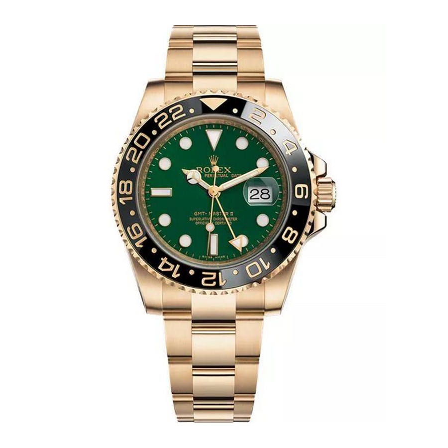 Đồng Hồ Rolex GMT-Master II 116718 40mm Nam Xanh Lá Vàng