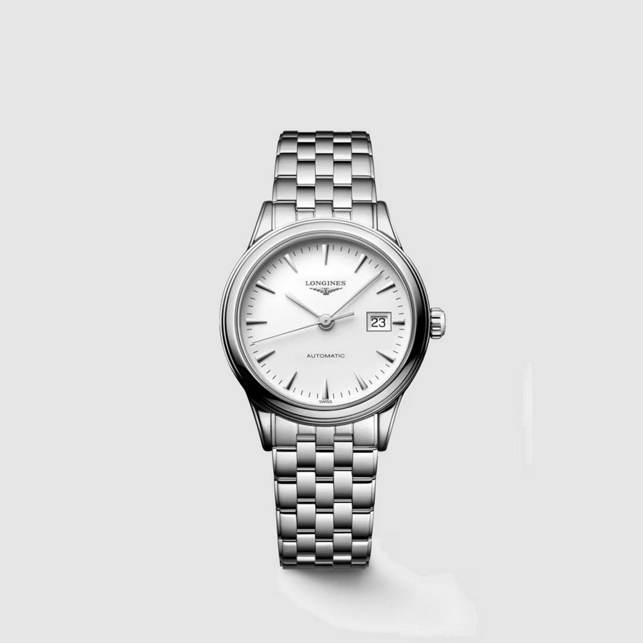 Đồng Hồ Longines Flagship Nữ 30mm Xám Trắng