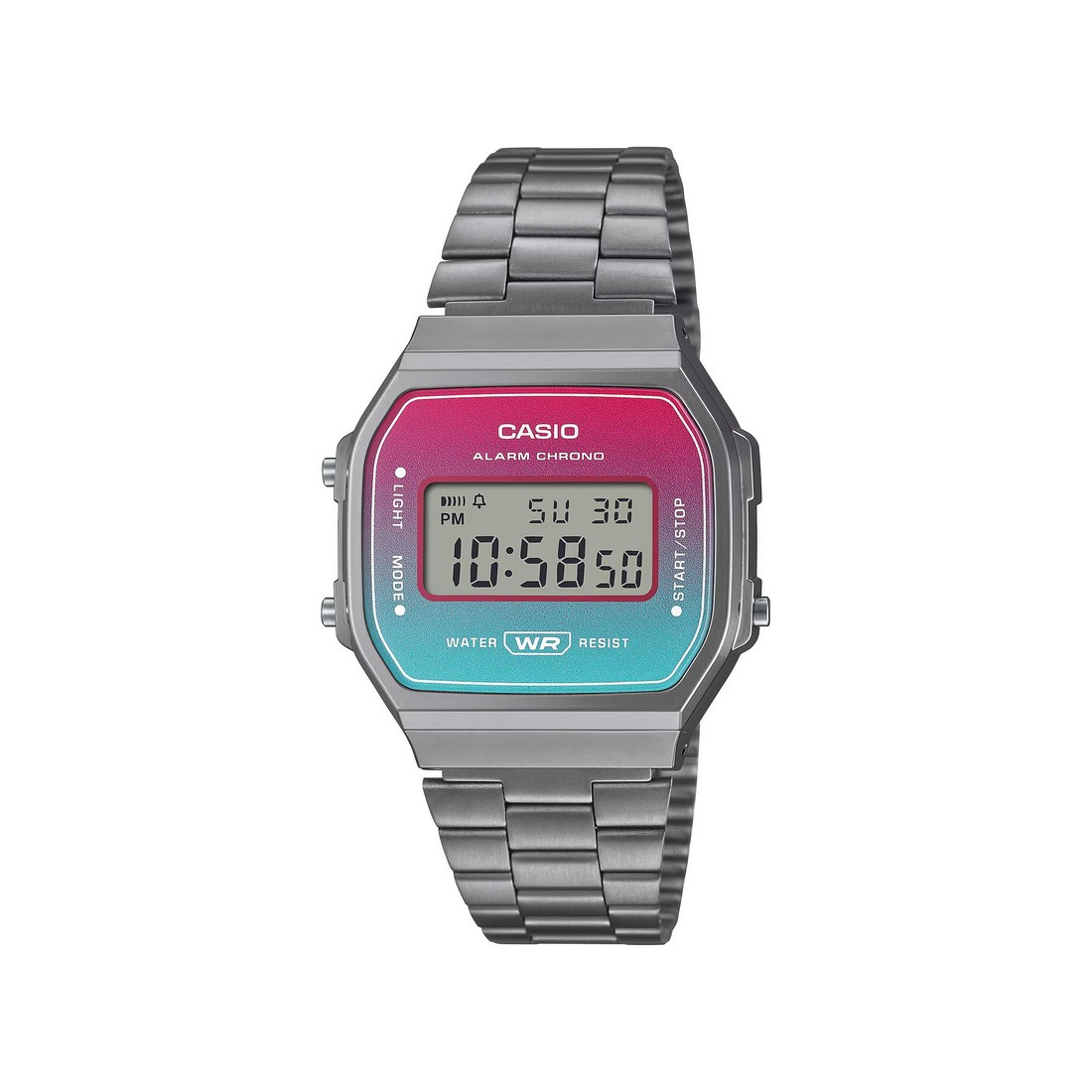 Đồng Hồ Casio A168Werb-2A Nam Xanh Hồng Xám