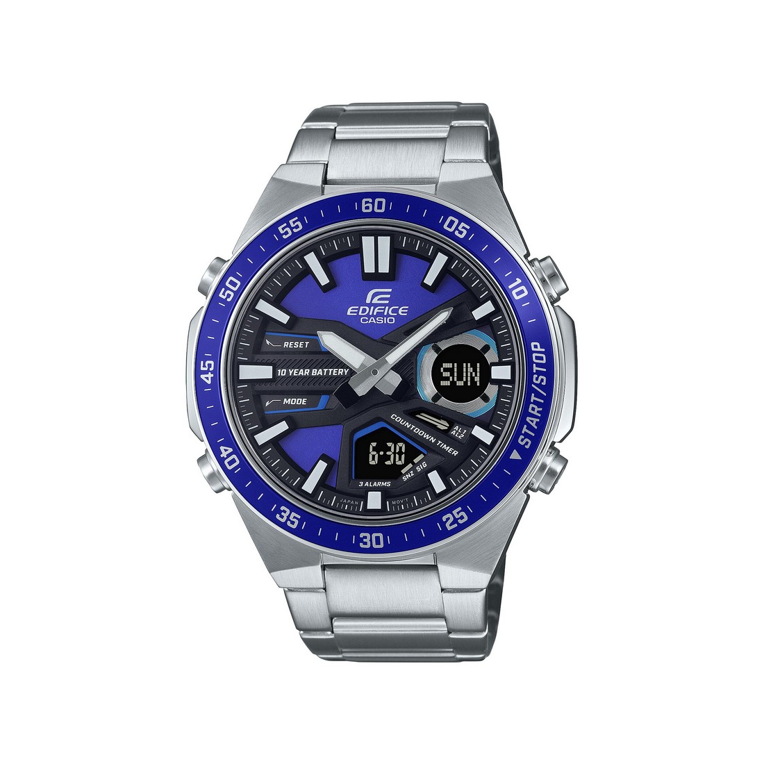 Đồng Hồ Casio Efv-C110D-2Av Nam Xanh Xám