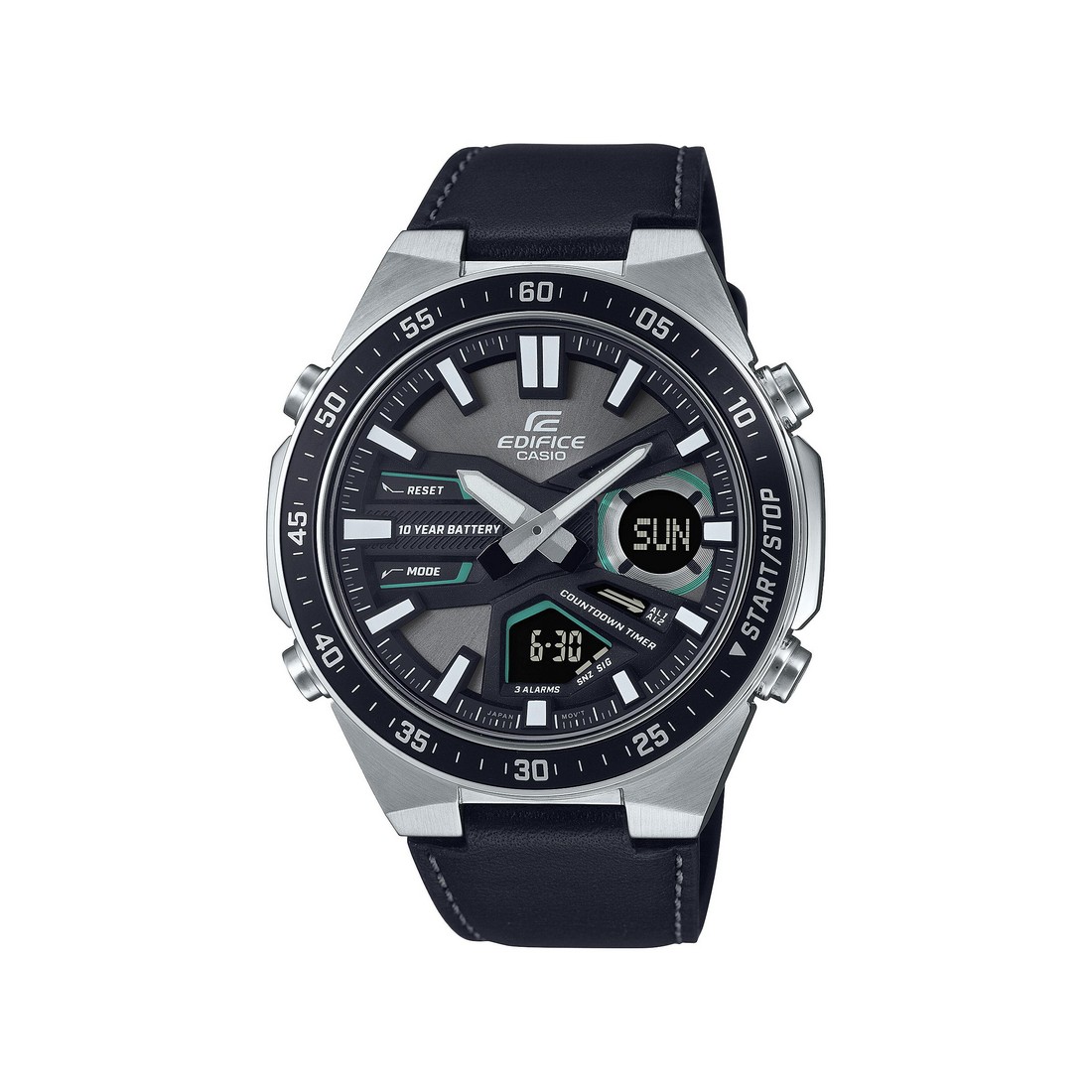 Đồng Hồ Casio Efv-C110L-1Av Nam Đen Xám